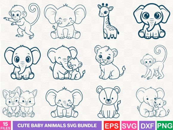 A Graphic Designer's Review of the Cute Baby Animals SVG Bundle