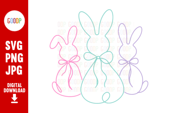 A Minimalist Easter Bunny Graphic for Your Editorial Spring
