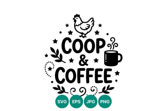 Coop & Coffee Mug: A Vector Graphic for Polished Publishing