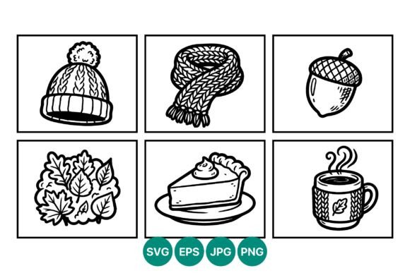 Crafting a Cozy Autumn with Black and White Graphics