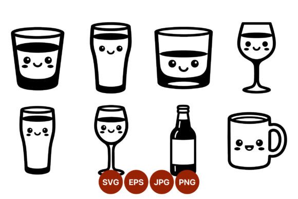 Evaluating a Kawaii Drink Vector Set for Commercial Product Creation