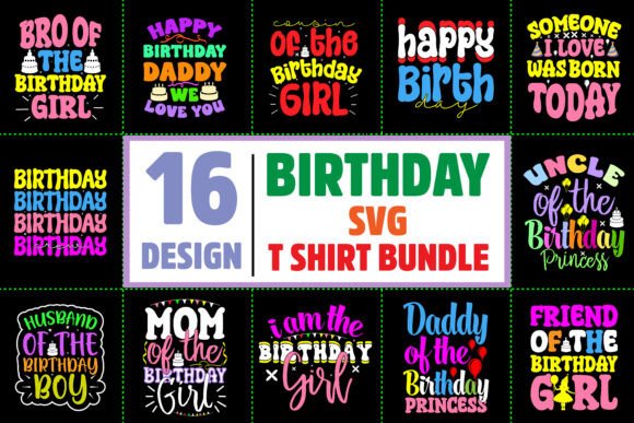Graphics That Elevate Birthday Content & T-Shirt Design Projects