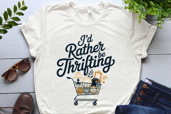 I'd Rather Be Thrifting Graphics for T-Shirt Designs