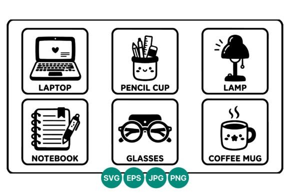 Reviewing the Cartoon Laptop & Office Graphics Asset