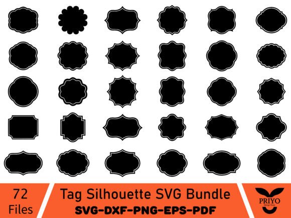 Tag Silhouette SVG Bundle for Professional Blog Graphics