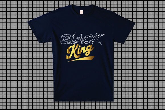 The Black King T-shirt Designs as a Commercial Graphics Asset